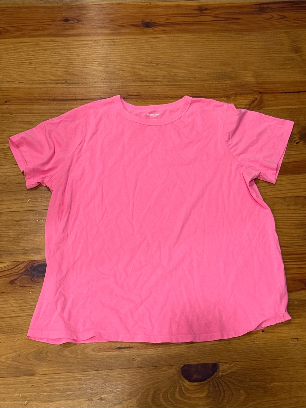 Old Navy Bright Pink Short Sleeve Crew Tee for Kids